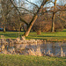 Kleiner Teich im Schloßpark am Wasserschloß Klaffenbach