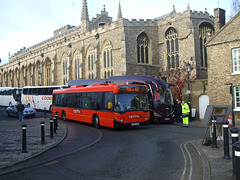 DSCF0391 Mulleys Motorways YN54 AHD in Bury St. Edmunds - 25 Nov 2017