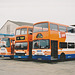 Strathtay Buses vehicles in Dundee - 27 Mar 2001 (460-28)