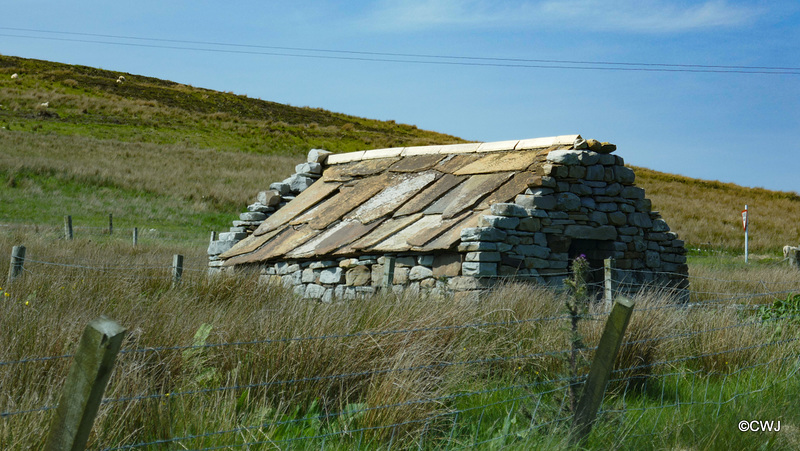 Flagstone roof to withstand Orkney's winter gales