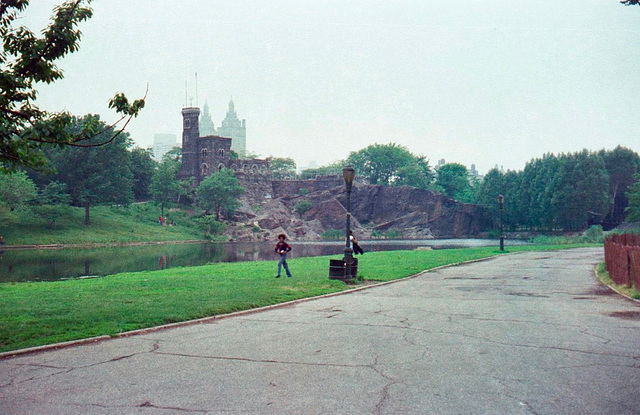 Belvedere Castle, a folly in Central Park (Scan from June 1981)