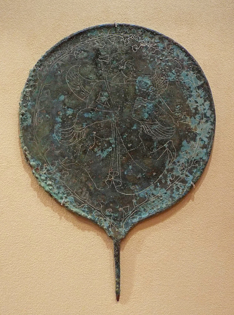 Etruscan Mirror in the Virginia Museum of Fine Arts, June 2018