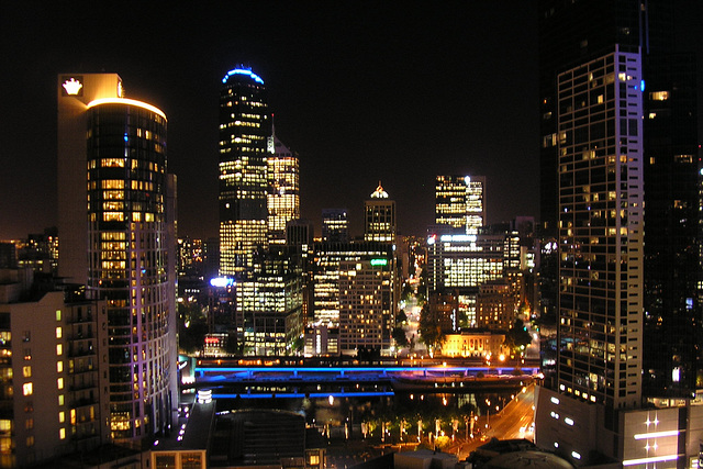 Melbourne At Night