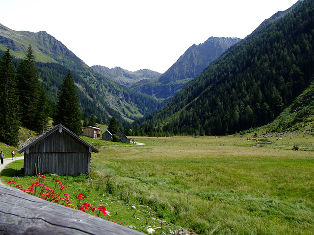 Blick in den Klafferkessel von der Kaltenbachalm