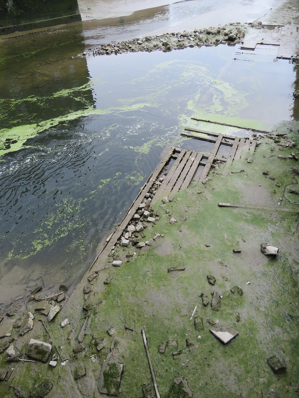 three mills, low tide, river lea, london