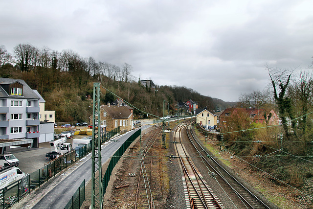 Ruhrtalbahn von der Brücke Ruhrmühle aus (Bochum-Dahlhausen) / 21.03.2021