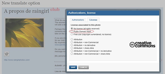 New Public Domain option