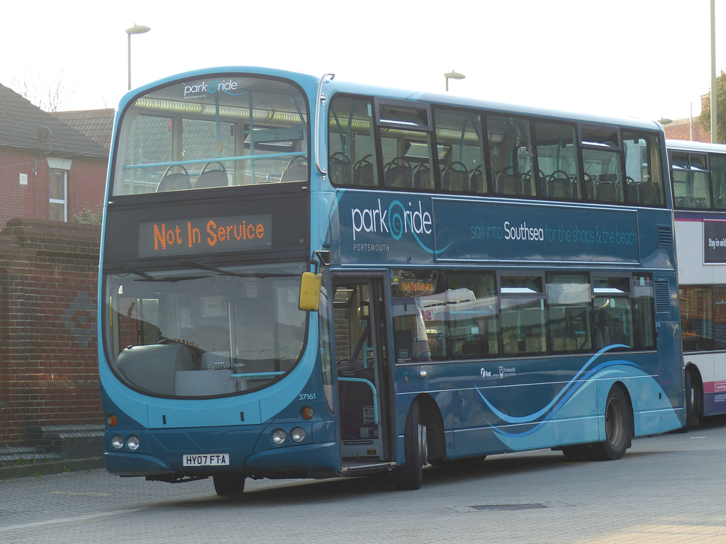 First 37161 at Fareham Bus Station - 27 March 2017