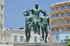 Rhodes-city, Arh. Chrysanthou Square, Monument to Diagoras Family