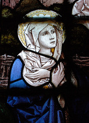 Detail of Stained Glass, Trusley Church, Derbyshire