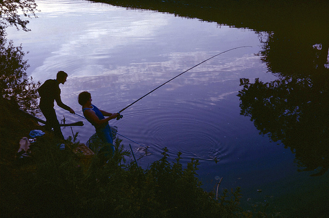 River Avon at Marcliff (Scan from the 1970s)