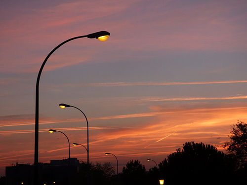 Atardecer en la U. Autónoma de Madrid