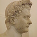 Detail of the Bust of the Emperor Domitian in the Naples Archaeological Museum, July 2012
