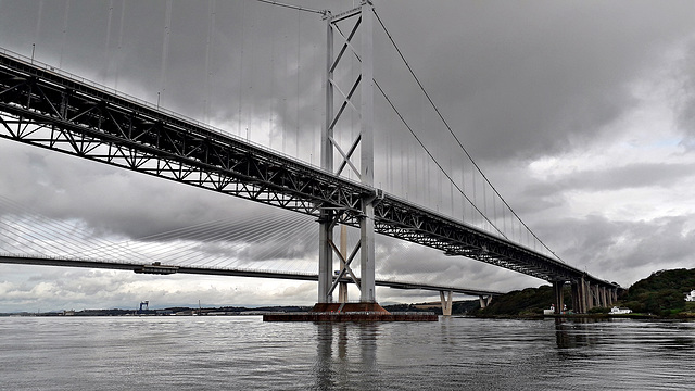 Sailing under the Forth Road Bridge 10th September 2019.