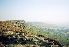 Froggatt Edge, Curbar Edge and on to Barlow Edge (Scan from 1989)