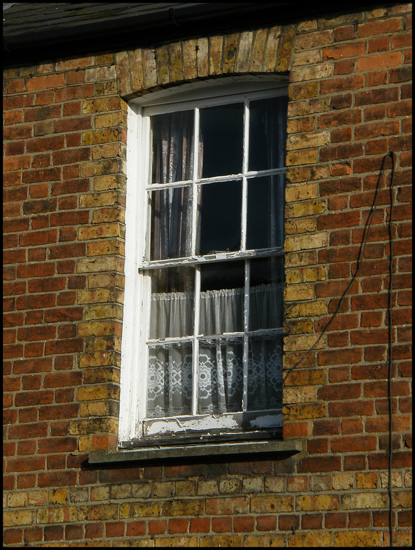 old sash window