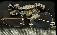 Old man: Where are my glasses? What did you say? What's the time?