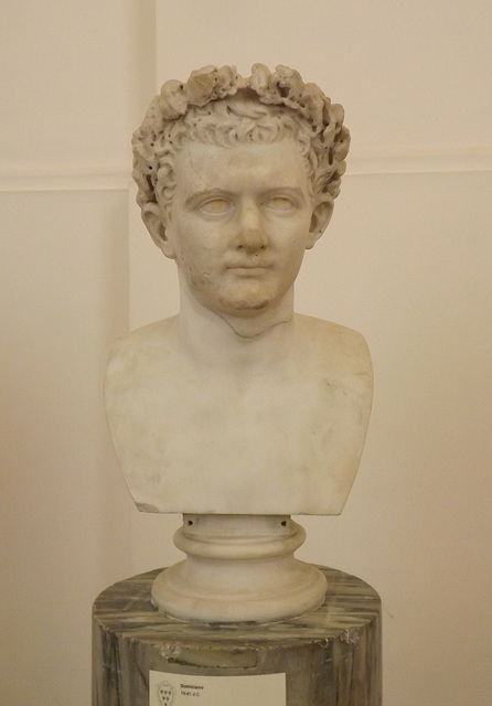 Bust of the Emperor Domitian in the Naples Archaeological Museum, July 2012