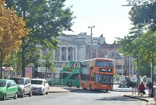 DSCF4764448 Nottingham City Transport 448 (YN18 SXG) and 408 (YP17 UFM) - 13 Sep 2018