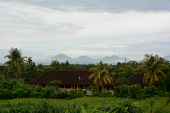 Indonesia, Balinese Landscape with Volcanoes