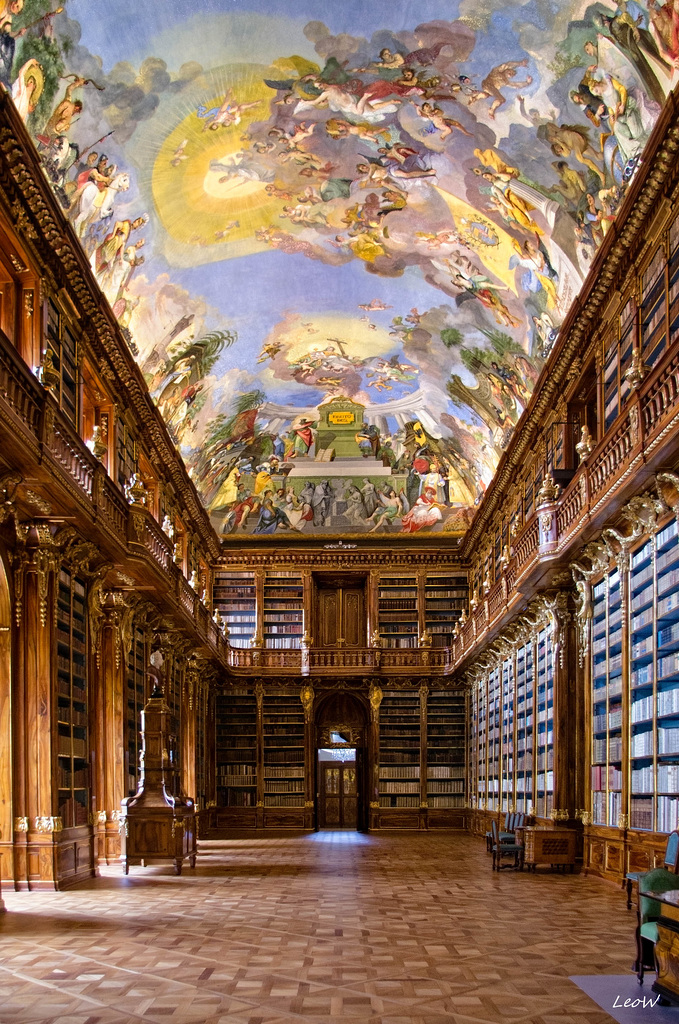 Prague - Strahov Monastery - Strahovský klášter - library