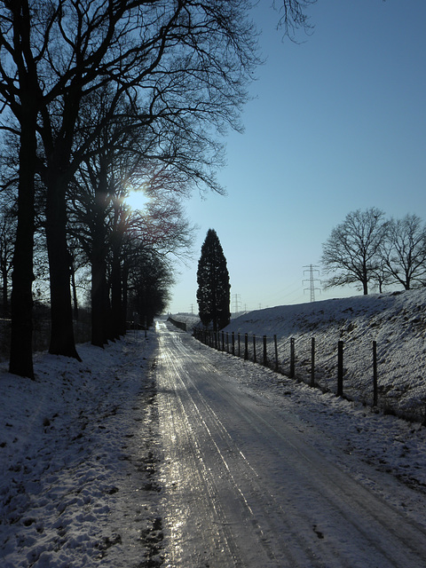 Slippery track