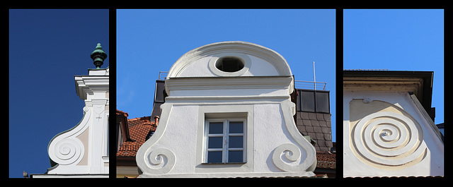 Spiral Roof Triptych