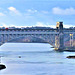 Britannia Bridge (Pont Britannia) North Wales.