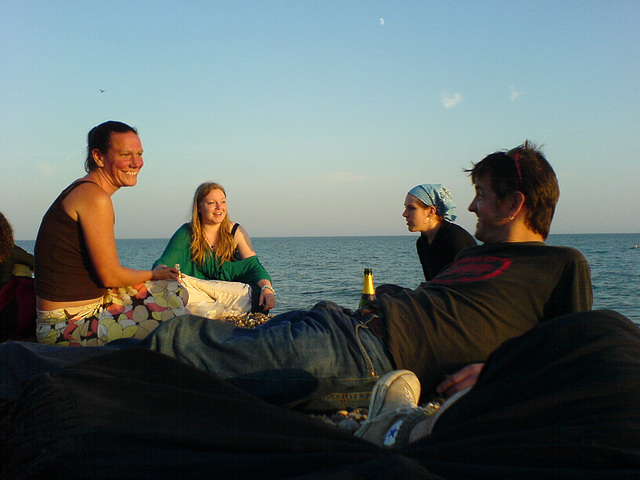 Carly & Giles (with Becky & Tam) at their first Join Meet!