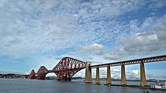 The Forth Bridge a Scottish Icon from South Queensferry 10th September 2019.