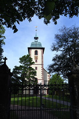 Schömberg church, and fence.