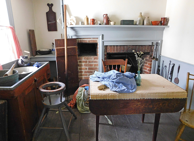 The Kitchen in the Conklin House in Old Bethpage Village, August 2022