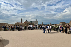 Rome 2025 – Forum Romanum – Tourists looking at the Forum