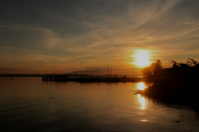 Sonnenuntergang am Bodensee