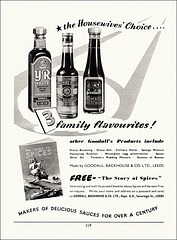 Goodall's Sauces Ad, 1950