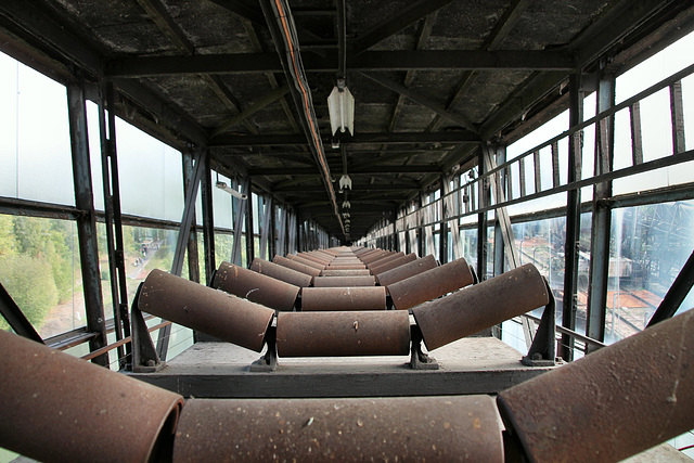 Im Inneren der Bandbrücke (Kokerei Hansa, Dortmund-Huckarde) / 9.09.2018