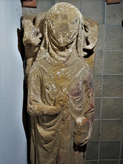 stoke fleming church, devon , c14 tomb effigy of a woman (1)