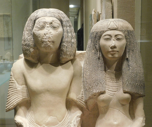 Detail of Yuny and Renenutet in the Metropolitan Museum of Art, September 2018