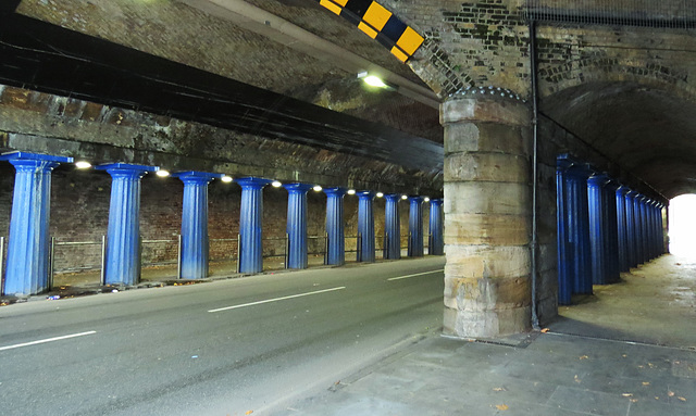 railway viaduct, bermondsey, london