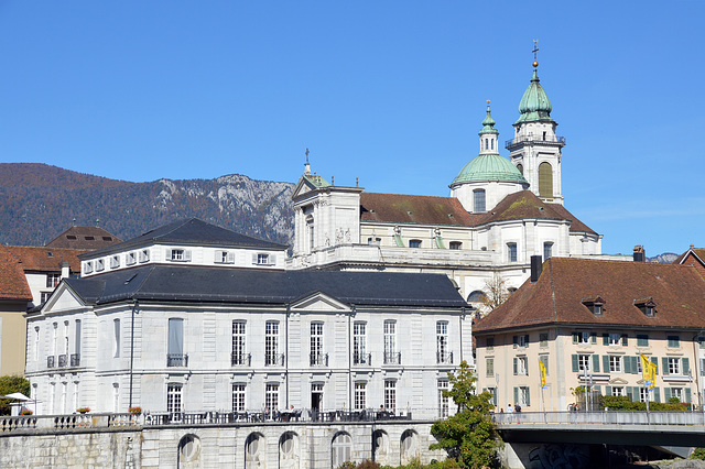 Altstadt Solothurn mit Kathedrale Sankt Ursen