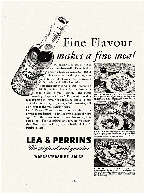 Lea & Perrins Ad, 1950