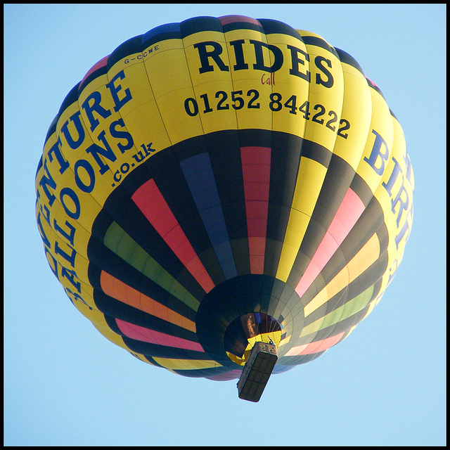 hot air balloon ride