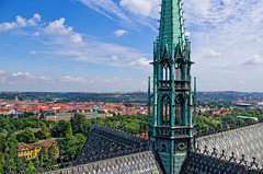 Prague Castle: Tower view - Chrám sv. Víta