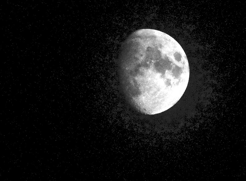 Der Mond heute mit einem ´Hof´