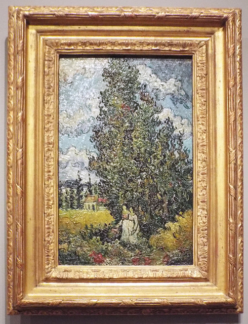 Cypresses and Two Women by Van Gogh in the Metropolitan Museum of Art, July 2023