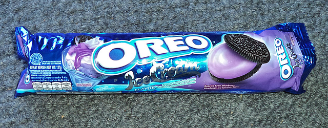 Oreo Blueberry Ice-Cream flavour