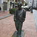 Woody Allen statue.