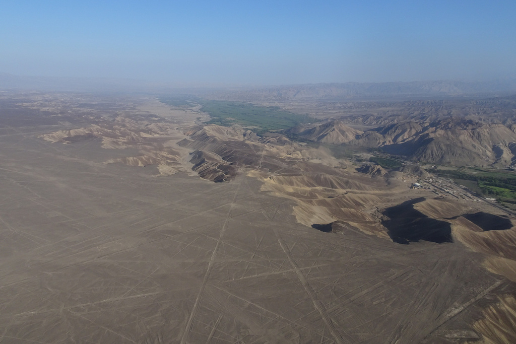 Flying Over The Desert Near Nazca