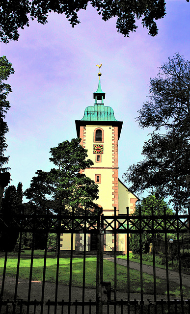 Schömberg church, and fence.  HFF!