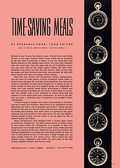 "Time-Saving Meals", 1954